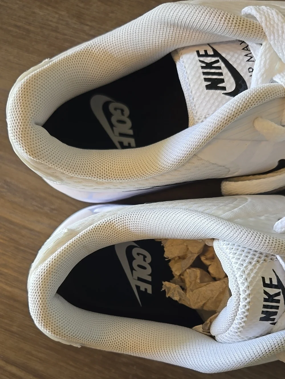 NEW Nike Air Max 90 GOLF Youth White and Black Air Max Low-Top Sneaker